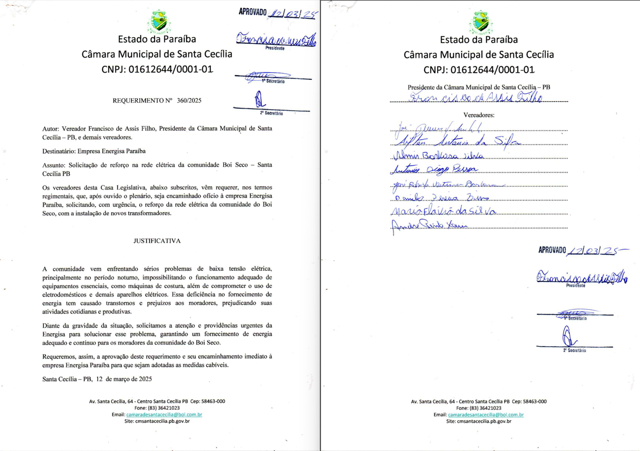 Requerimento nº 360/2025