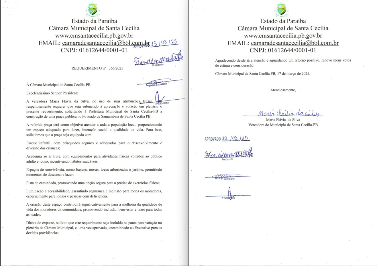 Requerimento nº 366/2025